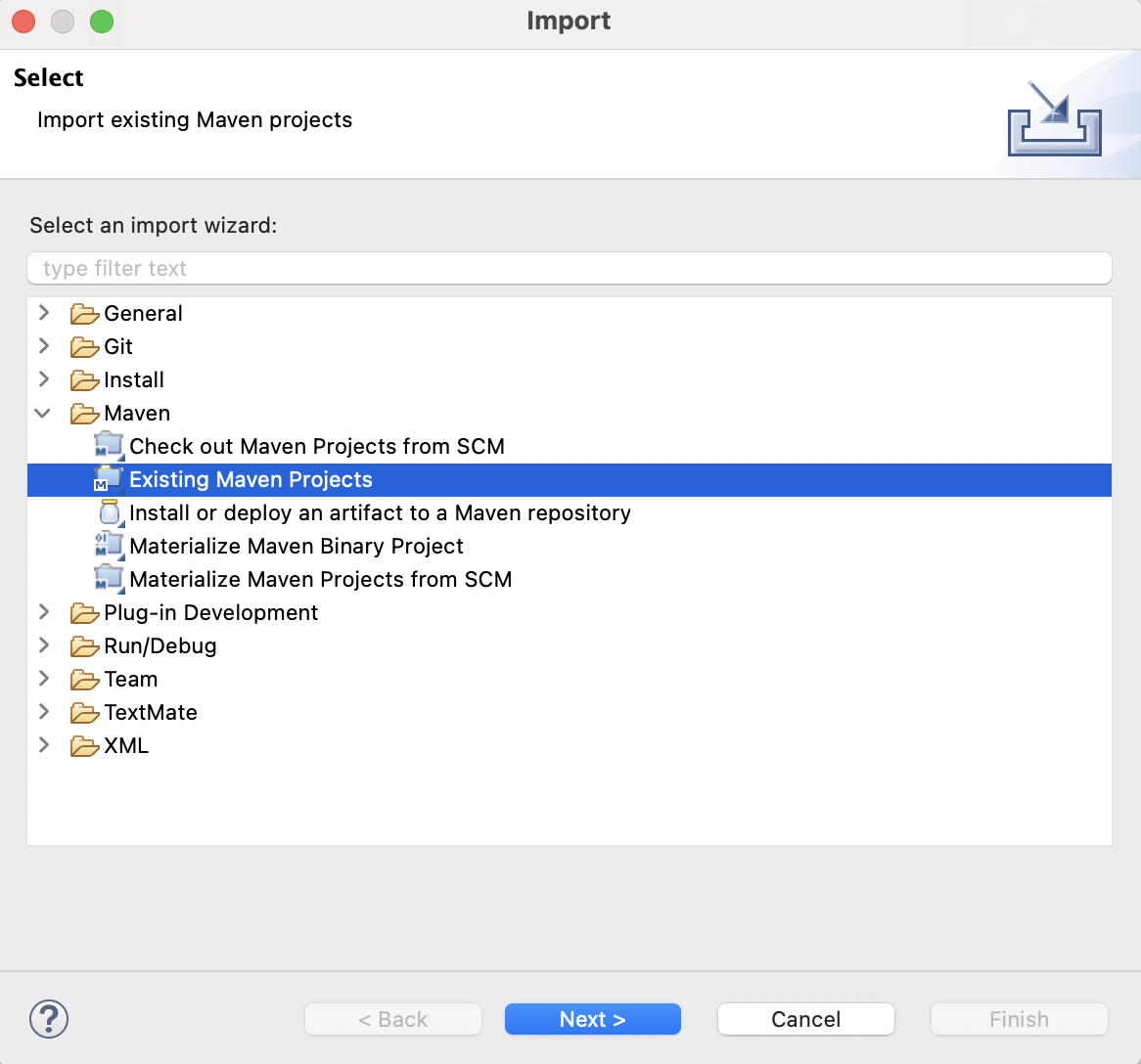 Import Maven Project
